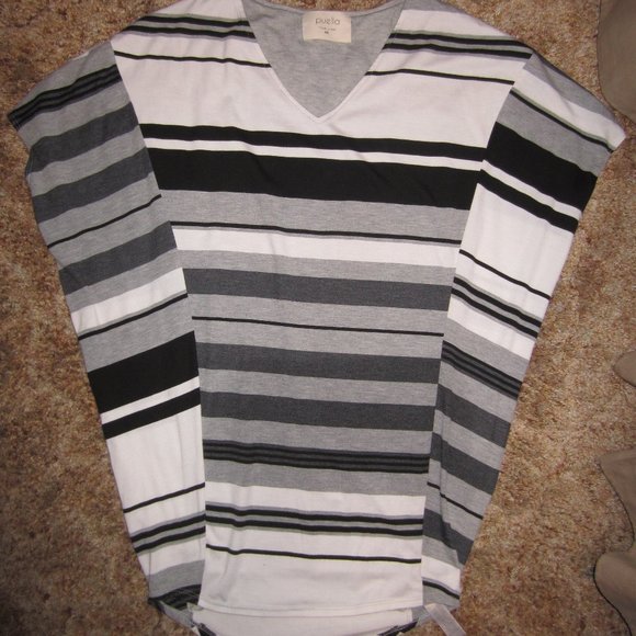 4/$20 | Puella Striped Shirt with batwing - Picture 1 of 8